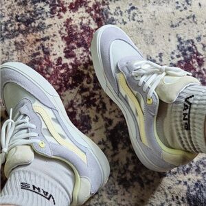 Vans Wayvee Dusty Blue White PopCush Skate Shoes Sneakers Men's Grunge  | 7.5